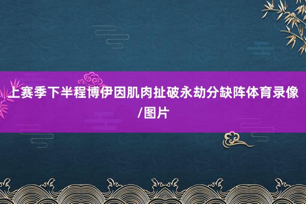 上赛季下半程博伊因肌肉扯破永劫分缺阵体育录像/图片