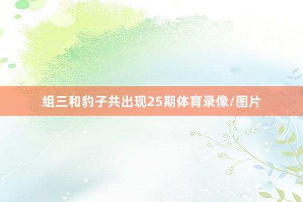 组三和豹子共出现25期体育录像/图片